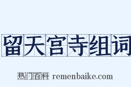 留天宫寺组词是什么意思的图片